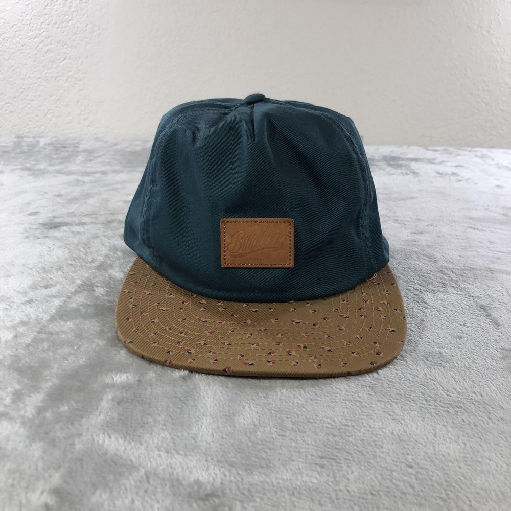 Billabong Hat Cap Snap Back Mens One Size Green Tan Geometric Bill MAHATCOR
